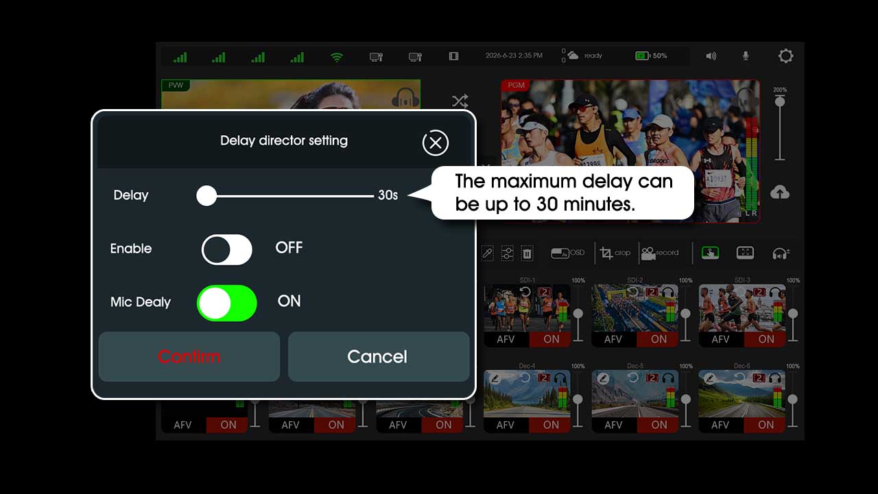 Adjust the duration